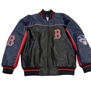 Boston Red Sox Genuine Merchandise faux leather jacket G-III sports